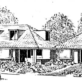 Maoribank; proposed lifecare village; architect's drawing of units.