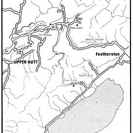 Rimutaka Incline walkway and surrounding area; map.