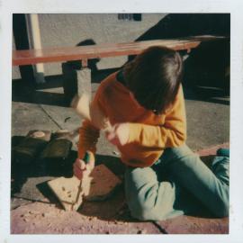 Brown Owl School 1980; wood carving