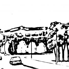 Silverstream; beautification, Fergusson Drive; view from Hutt River bridge