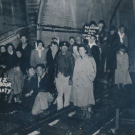 Rimutaka Tunnel: Unofficial Opening at Mangaroa Portal; 1954