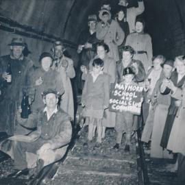 Rimutaka Tunnel: Unofficial Opening at Mangaroa Portal; 1954
