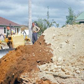 Montgomery Road, later extended westward, forming a crescent; earthworks