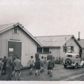 Y.M.C.A Photograph Album; Page 34; Boys from the Sedgley Boys Home Arrive for a Day of Entertainment