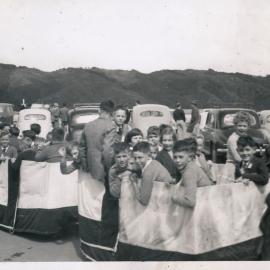 Y.M.C.A Photograph Album; Page 35; Tractor Train Rides