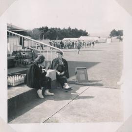 Y.M.C.A Photograph Album; Page 37; Watching Over Afternoon Tea