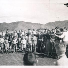 Y.M.C.A Photograph Album; Page 37; Archery Demonstration 