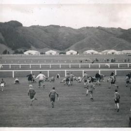 Y.M.C.A Photograph Album; Page 40: Aerial Lolly Scramble