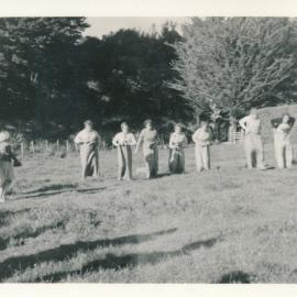 Girl Guides, Sack Race; Circa 1950s