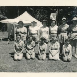 Girl Guides, Camping at Akatarawa; Circa 1950s
