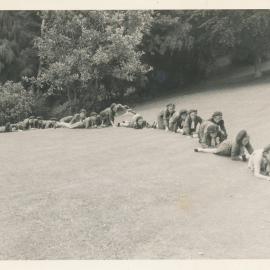 Girl Guides; First Silverstream Company; Stalking Practice; December 1959