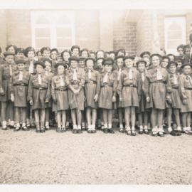 Girl Guides; First Silverstream Company; Blessing of the Colours; April 1960