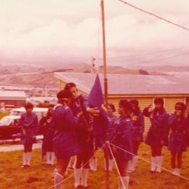 Girl Guides; First Silverstream Company; Camp at Kaitoke; April 1975