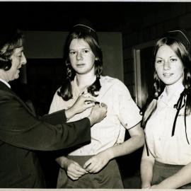 Girl Guides Upper Hutt Division; Queen's Guide Award Presentation; 1972