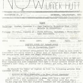 N.O.W Upper Hutt; December 1974/January 1975; Issue 9