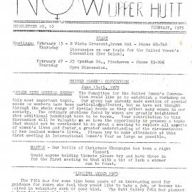 N.O.W Upper Hutt; February 1975; Issue 10
