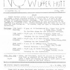 N.O.W Upper Hutt; April 1975; Issue 12