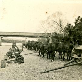 Artillery exercise, Moonshine Bridge, c1937-38 01