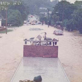 Flood, 1976; Silverstream; Brigade series; Whiteman's Road, looking south