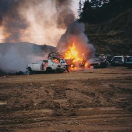 Silverstream Volunteer Fire Brigade; fire; cars