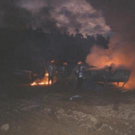 Silverstream Volunteer Fire Brigade; fire; cars