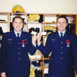 Silverstream Volunteer Fire Brigade; awards; 1998; M Morton – 7 years of service and P Elworthy
