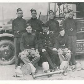 Silverstream Volunteer Fire Brigade group; Junior Brigade 1940