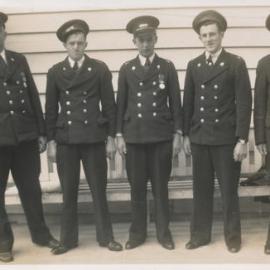 Silverstream Volunteer Fire Brigade group, 1948? Napier 