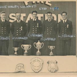 Silverstream Volunteer Fire Brigade; competitions; 1955 after winning their first Hutt Valley Champs; 1955