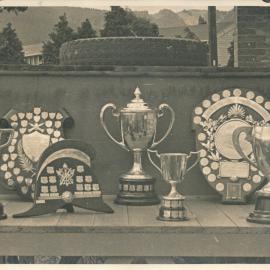 Silverstream Volunteer Fire Brigade; competitions; 1955; trophies 