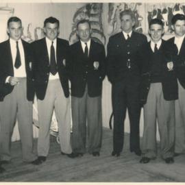 Silverstream Volunteer Fire Brigade group, 1960s; Trentham hall 