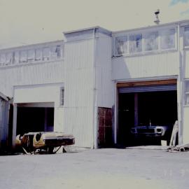 Industrial buildings, Merton Street, No 17-17A; middle of 17 and back of 17A; close-up