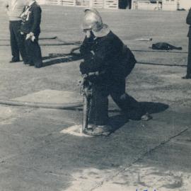 Silverstream Volunteer Fire Brigade; competitions; Wanganui; Len Stringer, George Steffart, Peter Habib