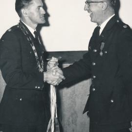 Silverstream Volunteer Fire Brigade; awards; 1969; Fred Stringer becomes president of the Wellington Provincial Fire Brigades' Association; 1969
