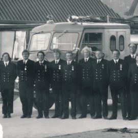 Silverstream Volunteer Fire Brigade; new station formal opening; November 1974; brigade