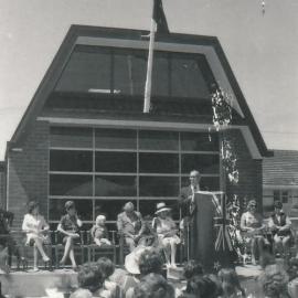 Silverstream Volunteer Fire Brigade; new station formal opening; November 1974; speaker unidentified