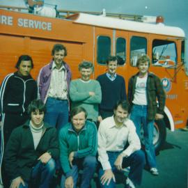 Silverstream Volunteer Fire Brigade group, 1975-1980