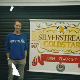 Silverstream Volunteer Fire Brigade; awards; 1989; Gold Star; John Elworthy's banner
