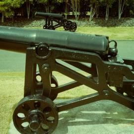Trentham Camp guns; 24-pounder muzzle-loaders of 1855