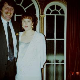 Craig's Flat ground-breaking; evening function; unidentified couple