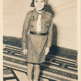 Dorothy Jourdain; Member of the 1st Upper Hutt Brownie Pack; ca 1950s
