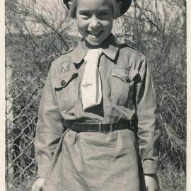 Susan Bryant; Member of the 1st Upper Hutt Brownie Pack; ca 1950s