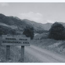 Tunnel Gully Recreational Area entrance; ca 1990s