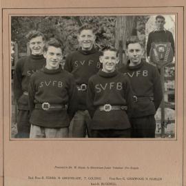 Silverstream Volunteer Fire Brigade group; Junior Brigade 1948