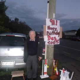 Des on his 91st birthday! 