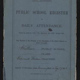 Wallaceville School Attendance Register January - September 1882