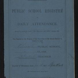 Wallaceville School Attendance Register July - December 1885