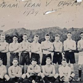 Trentham team vs Upper Hutt; 1929