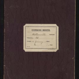 Wallaceville School Examination Register 1933 - 1937