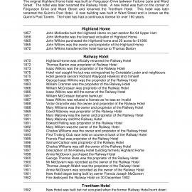 Historical Hotels of Upper Hutt; Quinn's Post Hotel